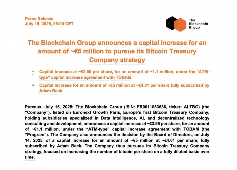 the-blockchain-group-مبلغ-۶-میلیون-یورو-جذب-کرد