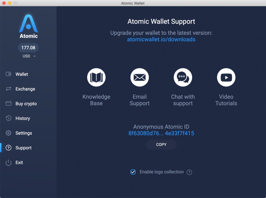 ارتباط-با-پشتیبانی-اتمیک-والت-atomic-wallet