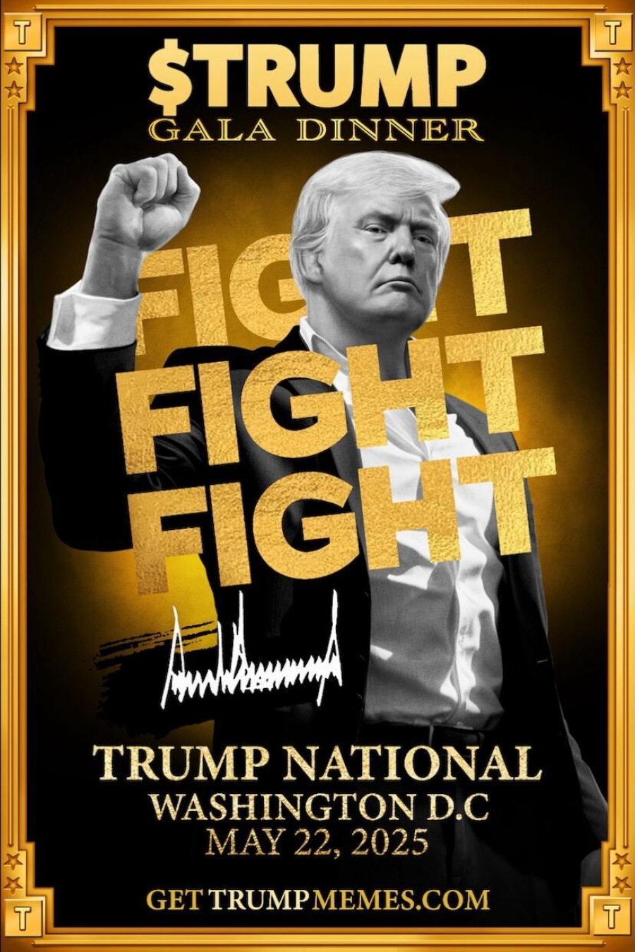 برگزاری-شام-رسمی-ترامپ-با-دارندگان-میم‌کوین-$trump-در-۲۲-می