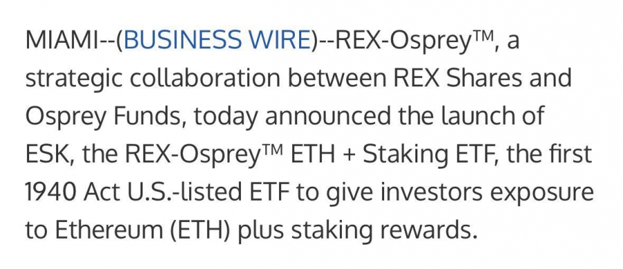 راه‌اندازی-اولین-etf-استیکینگ-اتریوم-در-آمریکا-توسط-rex-osprey