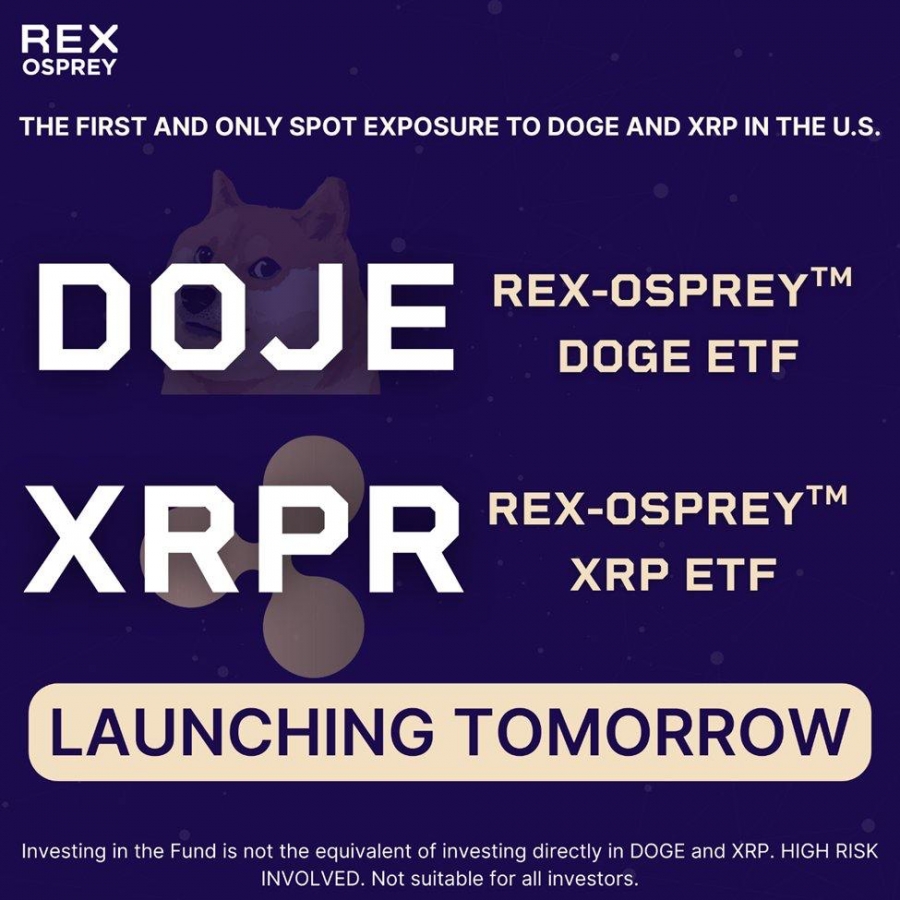 راه‌اندازی-رسمی-etfهای-xrp-و-doge-توسط-rex-osprey-از-فردا