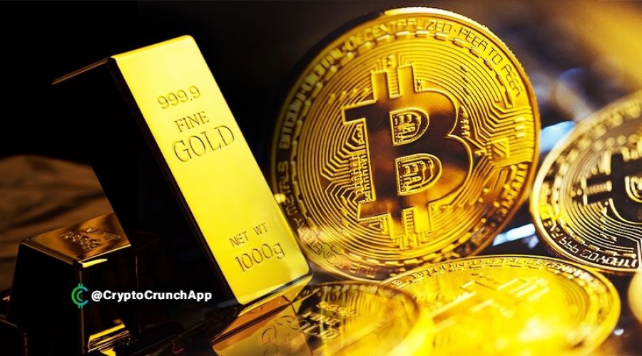 رکورد-جدید-بیت-کوین-در-برابر-طلا