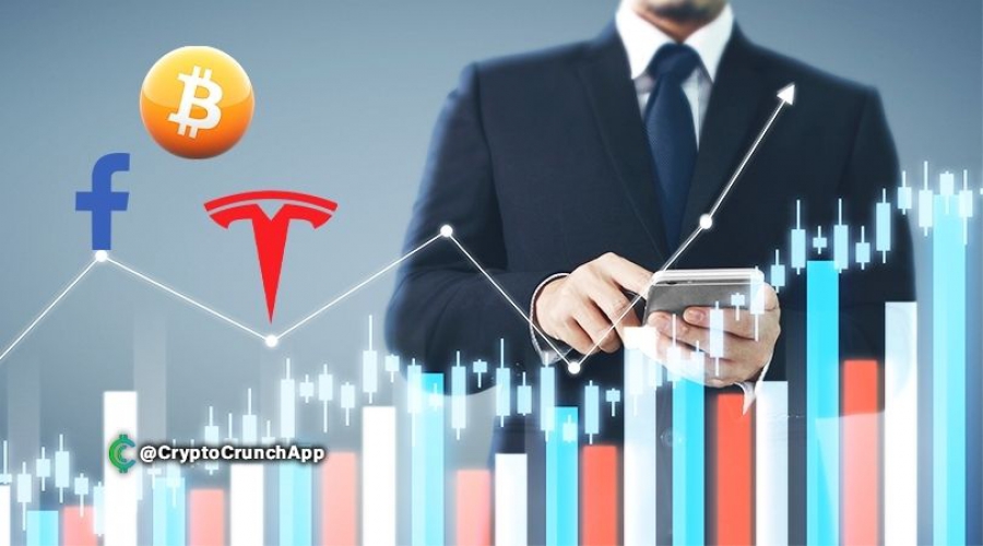 سهم-بازار-بیت-کوین-و-تسلا-از-فیسبوک-پیشی-گرفت