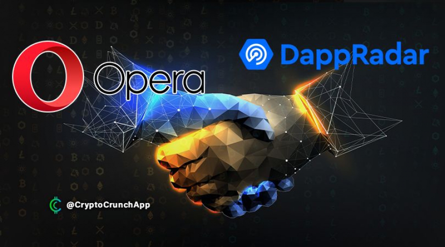 مرورگر-اپرا-با-پلتفرم-تحلیلی-رمزارزی-dappradar-شریک-شد