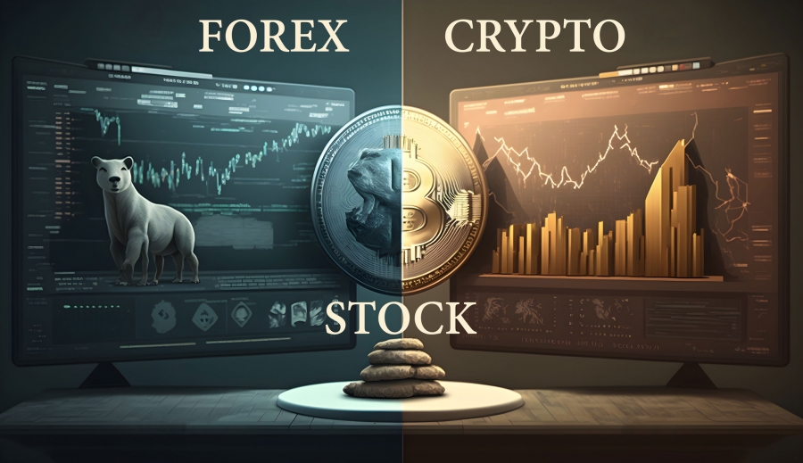 مقایسه-فارکس-و-کریپتو-تریدینگ